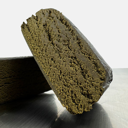 Zoom sur un coupe de CBD Jelly Hash