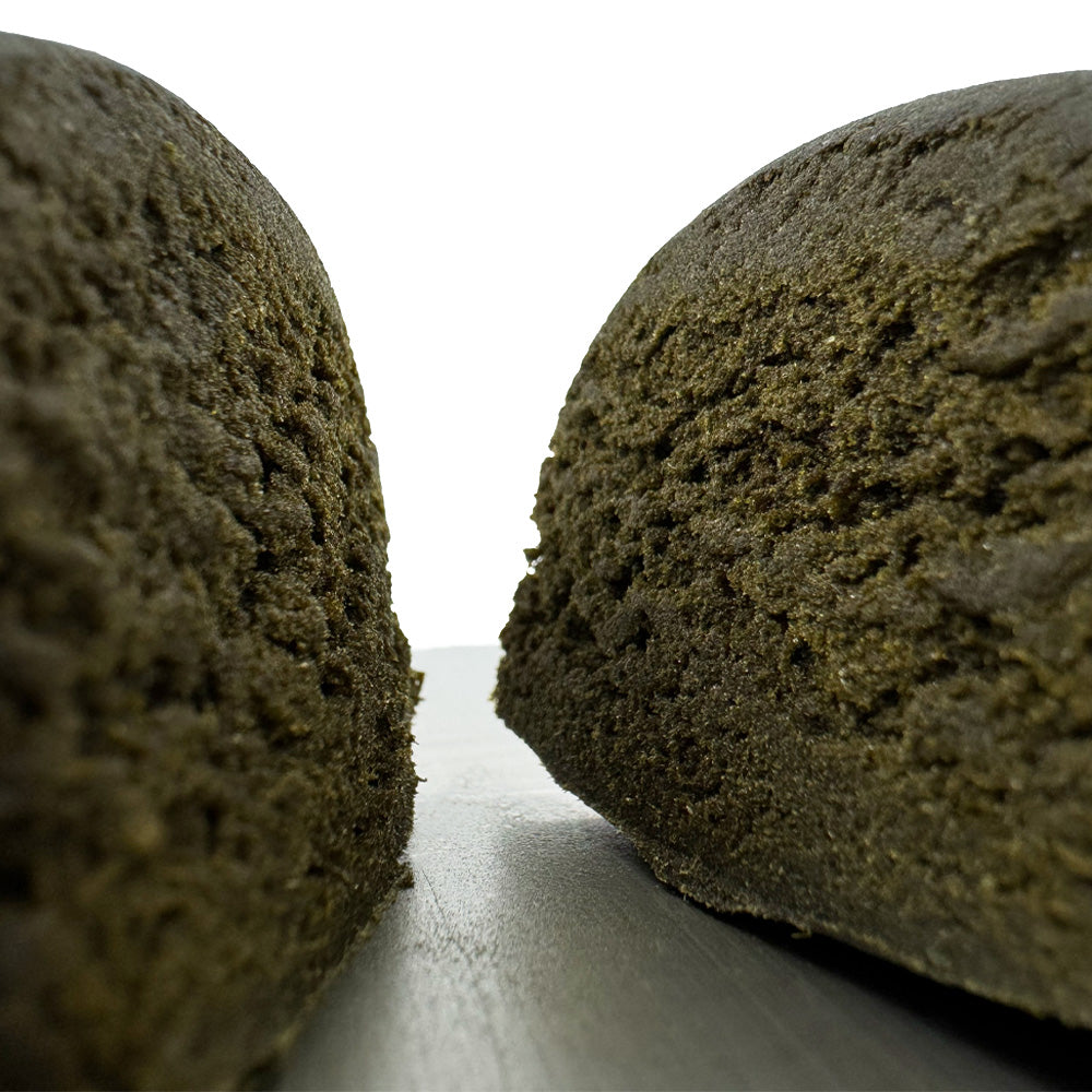 Intérieur d'un morceau de CBD Malana